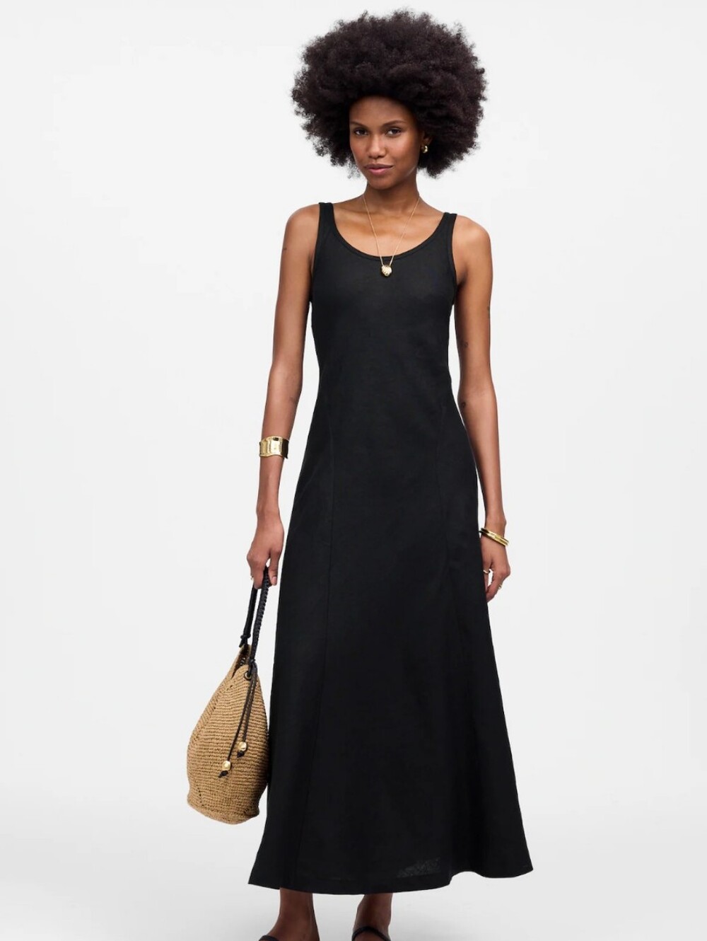 🆕 EVERLANE The A-Line Tank Midi Dress